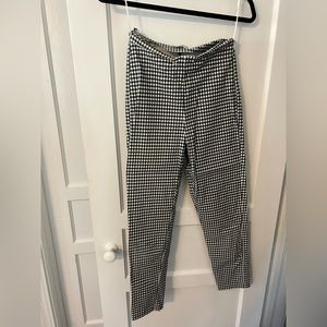 Lucy Paris, Black and white gingham crops, size M